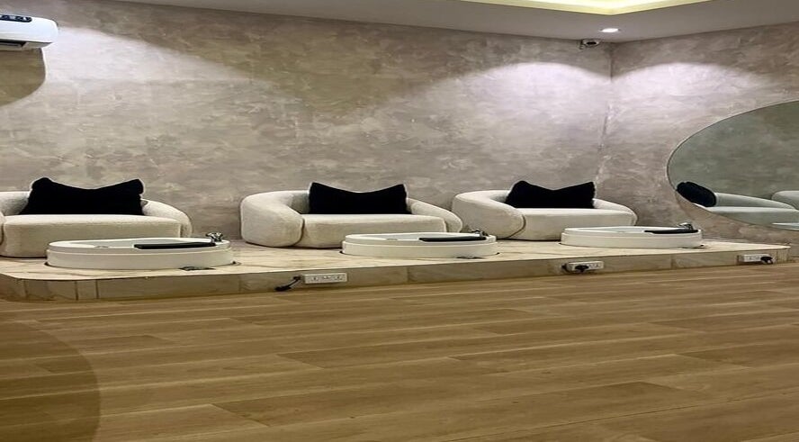 Luxurious pedicure chairs at The Bougie & Co, Lagos, Lagos, NG. Experience premium comfort and relaxation.