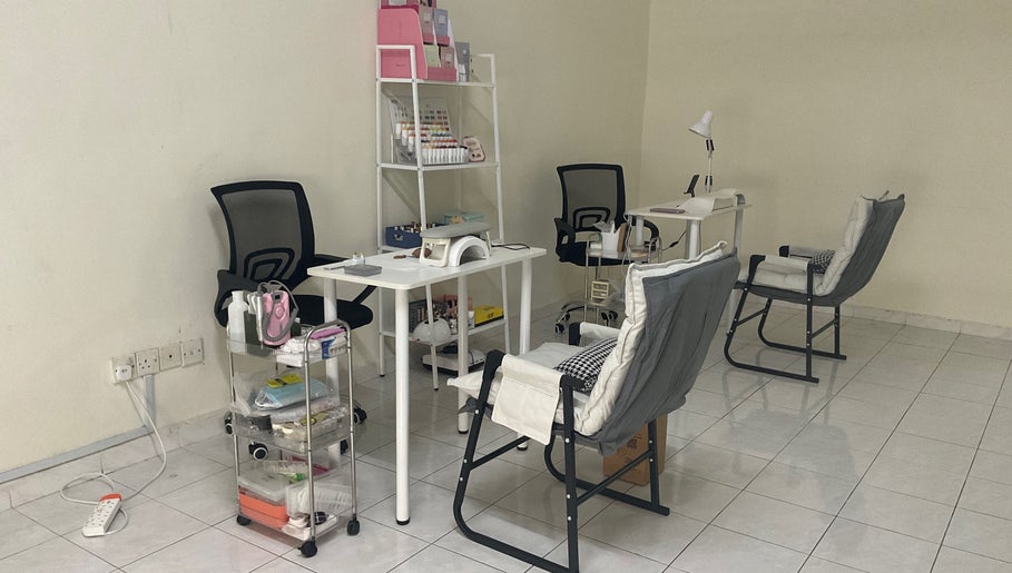 Comfortable nail care stations at Twinkle Nail Studio, Cheras, Selangor, MY, showcasing tidy, welcoming decor.