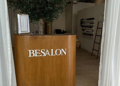 Be.salon reception area with elegant decor in Riyadh, Riyadh Province, SA.