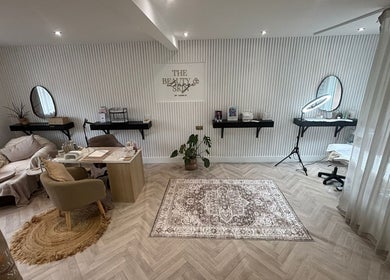 Elegant interior of Picture Perfect by Zunaira in Barnt Green, England, GB featuring a cozy spa setup.