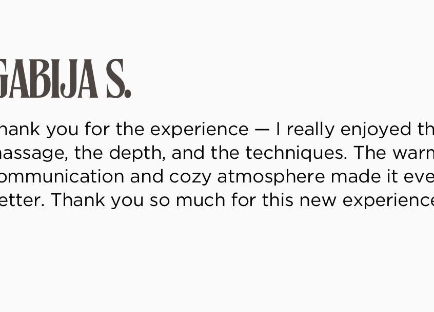 Opinie klienta o Sculpture Serenity, Huntingdon, England, GB podkreślają doskonałość masażu i atmosfery.