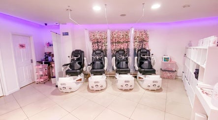 Luxurious pedicure seating at The Nails Boutique, Kingston Upon Thames, England, GB.