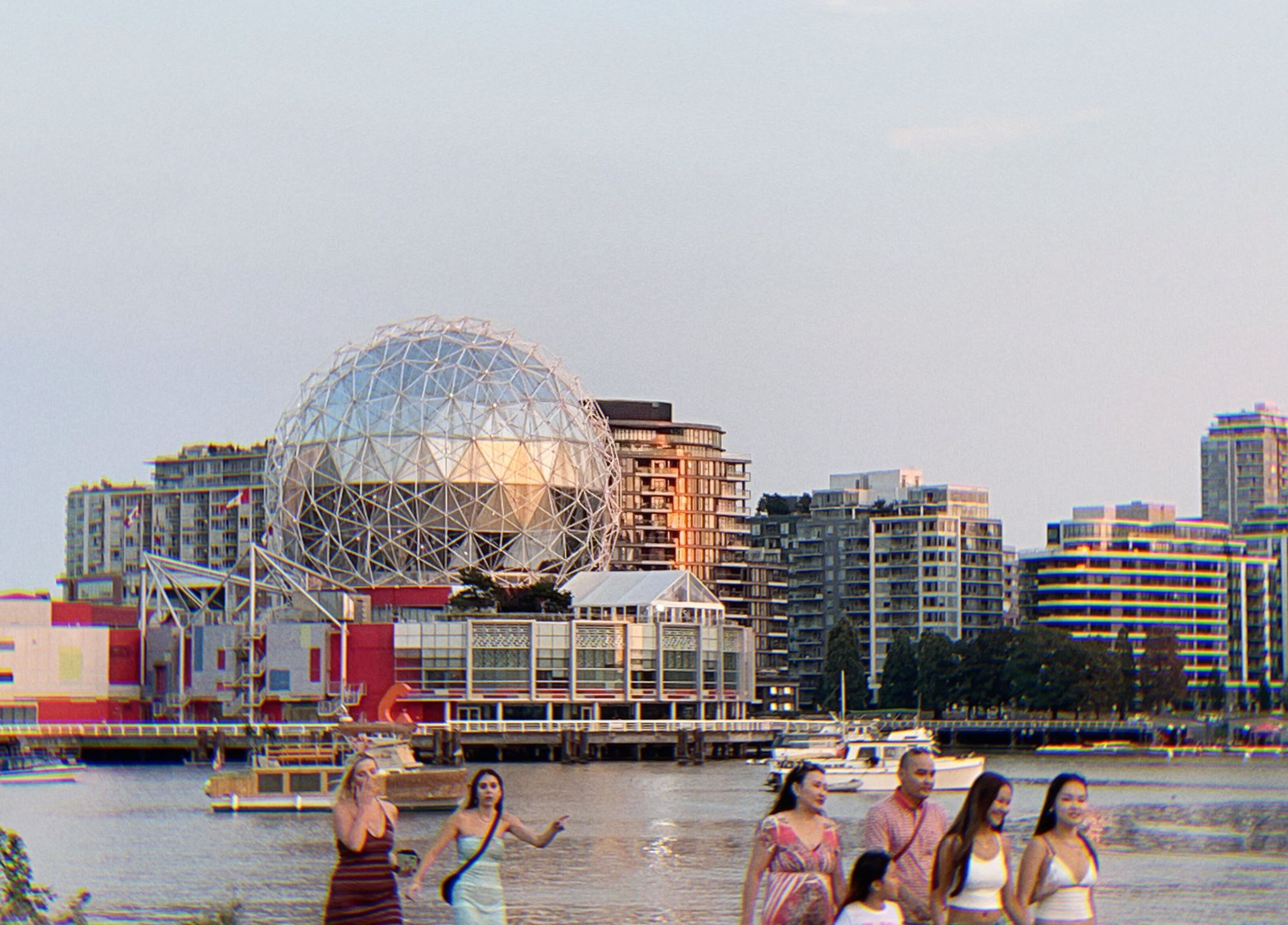 Scenic cityscape near パリ美容室, Shinjuku City, Tokyo, JP with modern architecture and waterfront.