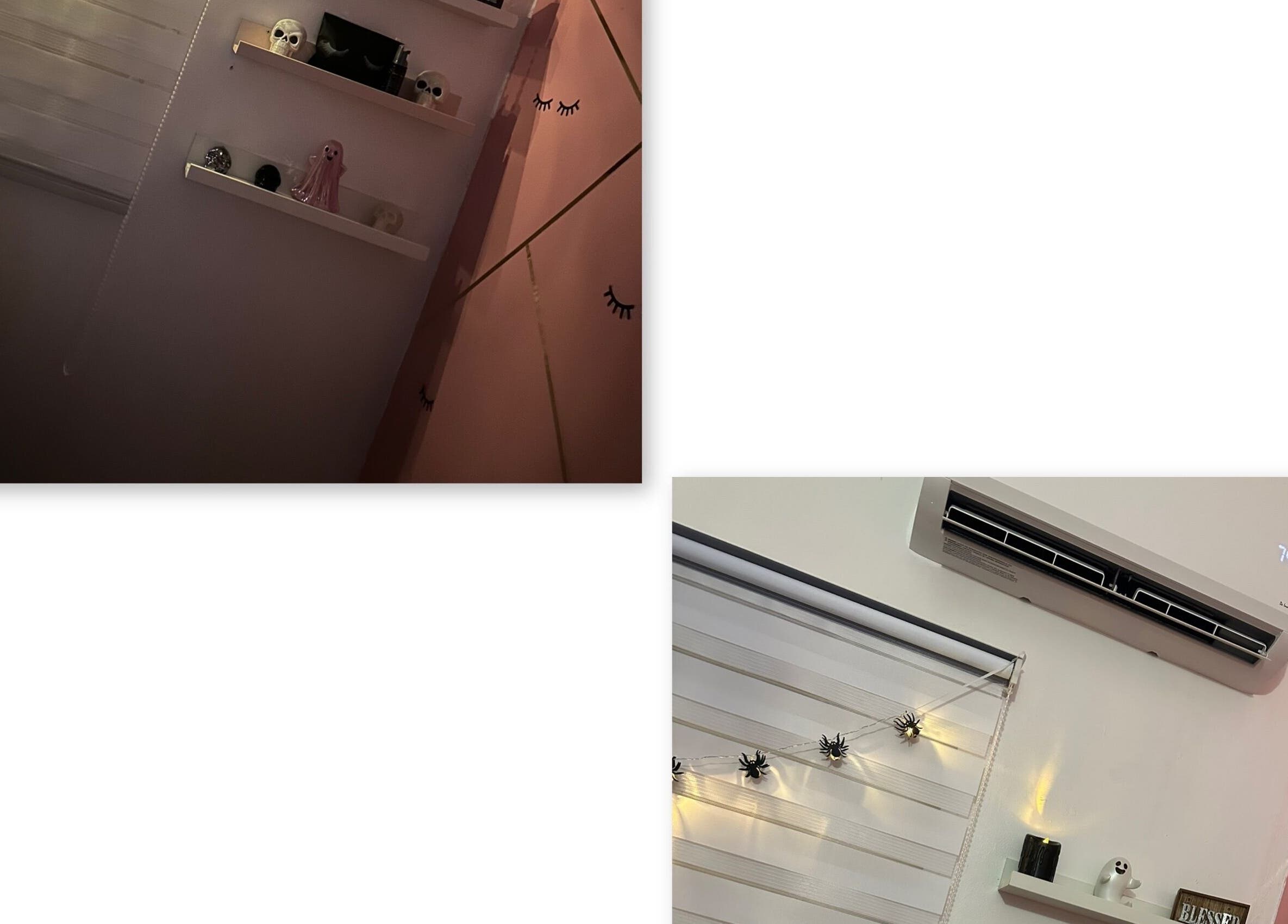Decoración moderna con luces y anaqueles en A.Obeautysalon, Bayamón, Bayamón, PR.