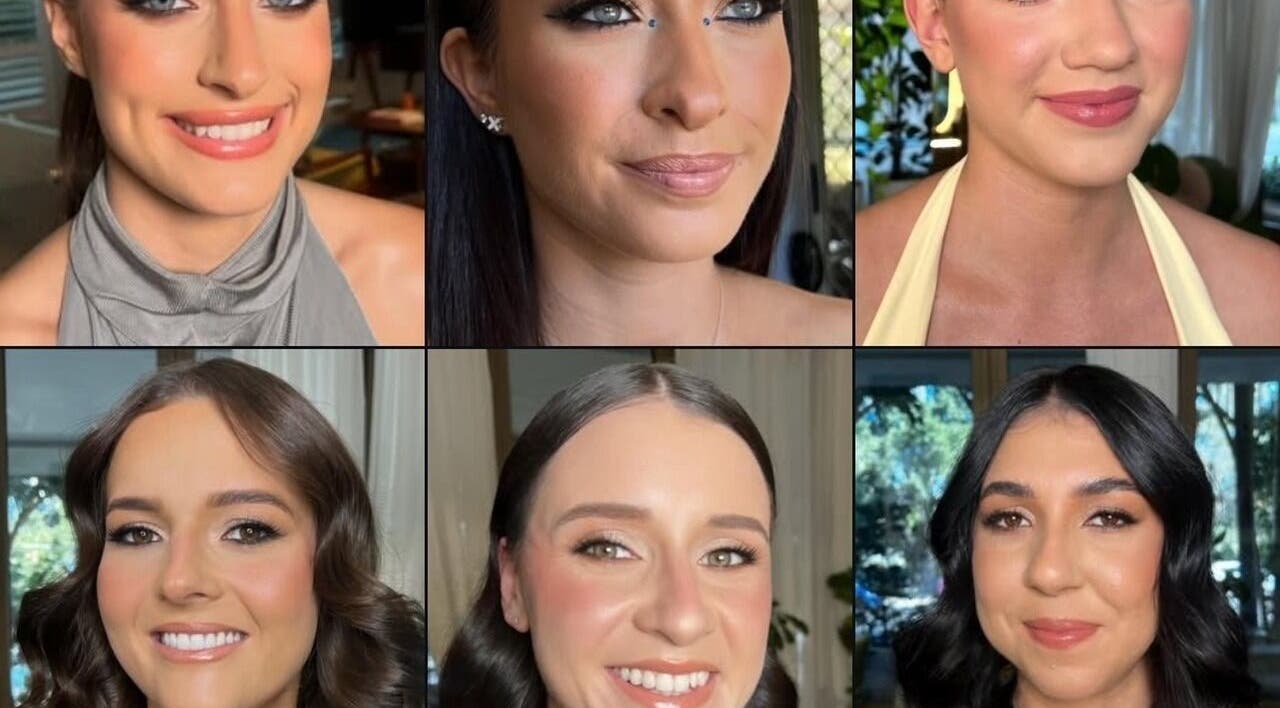 Collage of diverse makeup styles by Chelsea Leigh Makeup Artist in Wynnum, Queensland, AU.