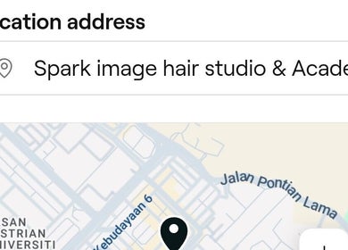 Map showing location of SPARK HAIR IMAGE in Skudai, Johor Darul Ta'zim, MY.