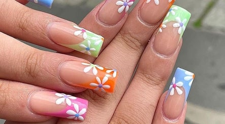 Colorful floral nail art at EM Nail & Beauty in Bray, County Wicklow, IE.