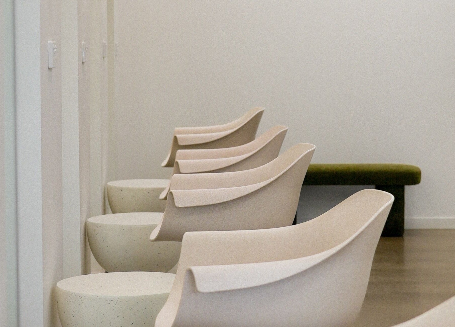 Modern chairs at Hair by Neomai - WARRAGUL, elegant styling venue in Warragul, Victoria, AU.