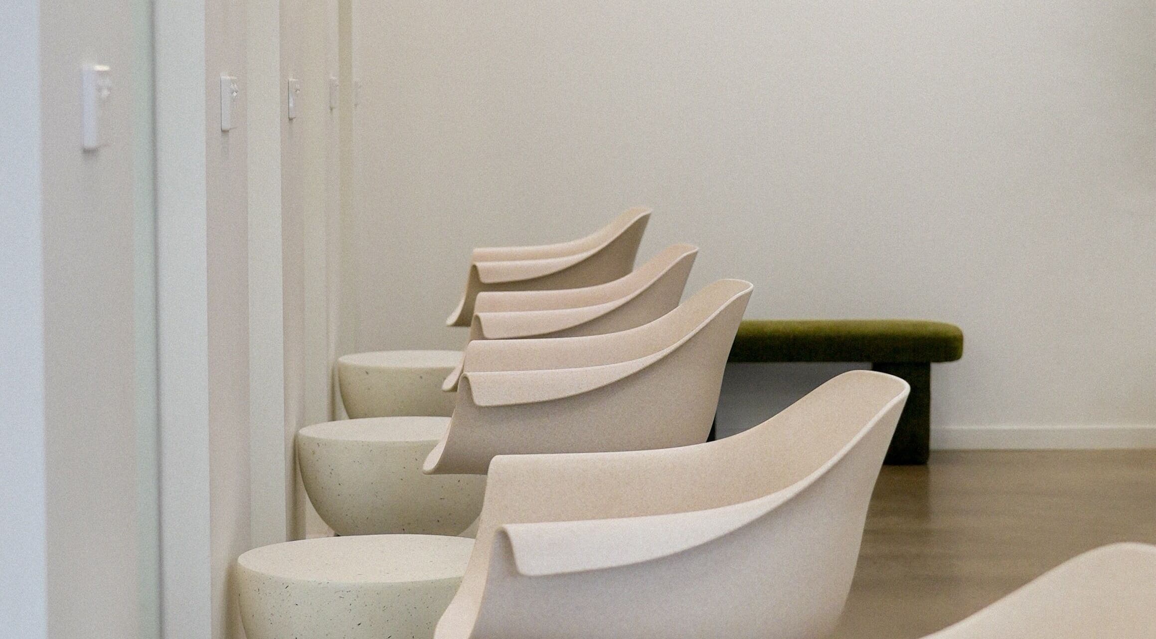 Modern chairs at Hair by Neomai - WARRAGUL, elegant styling venue in Warragul, Victoria, AU.