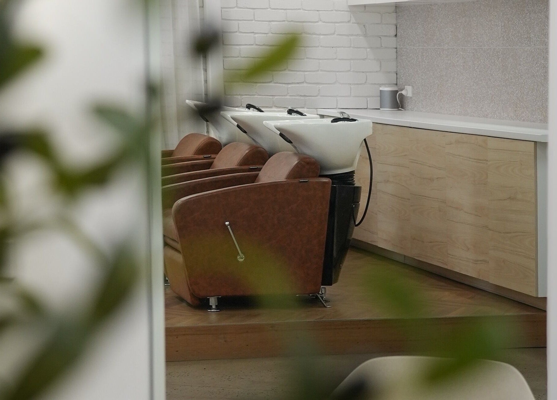 Stylish shampoo station at Hair by Neomai - WARRAGUL in Warragul, Victoria, AU with modern design and comfort.