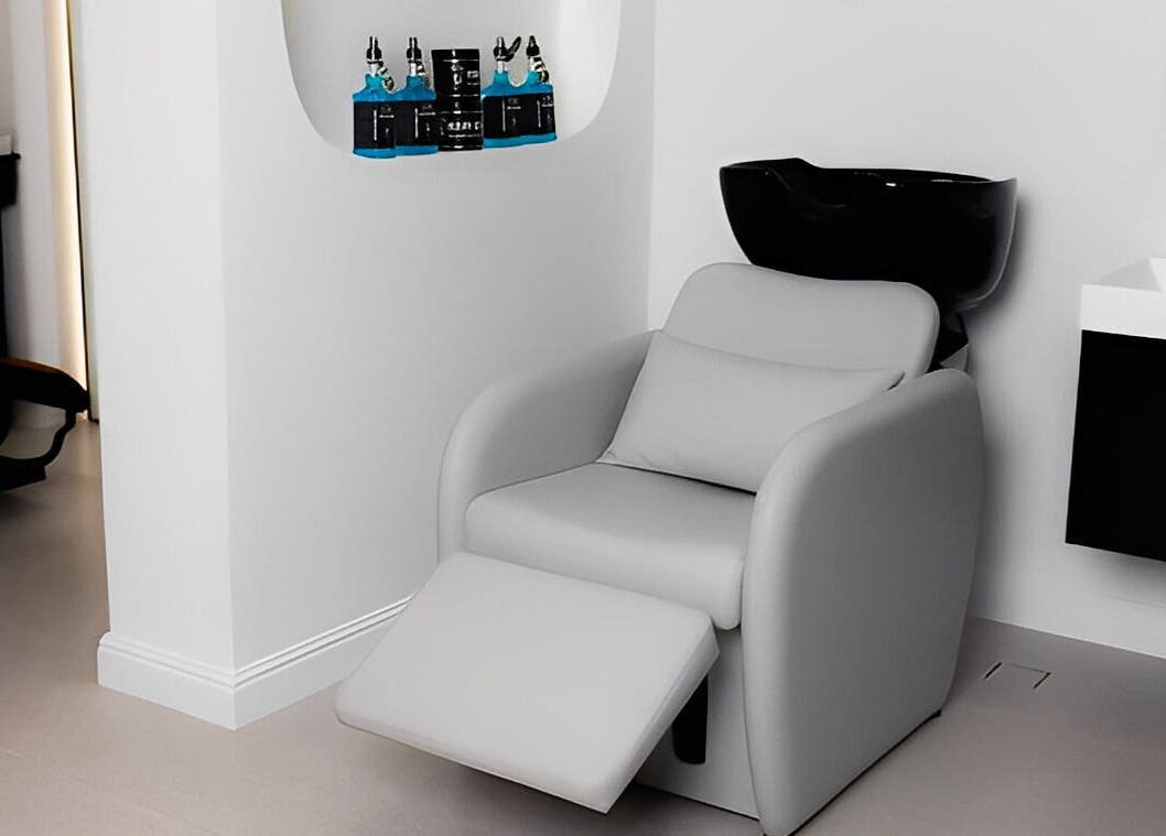 Modern salon chair at Fadetown in Riyadh, Riyadh Province, SA, ideal for beauty treatments.