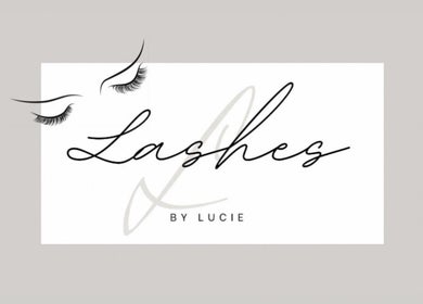 Elegant logo for Lashes By Lucie, located in Watford, England, GB. Perfect for enhancing beauty and wellness branding.