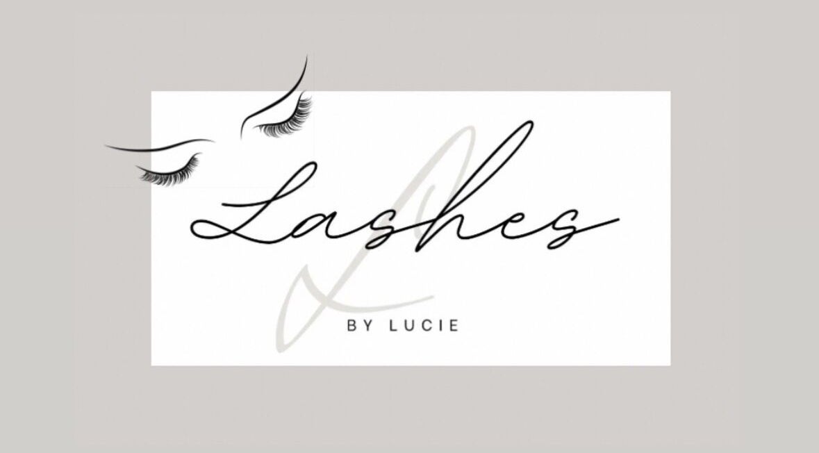 Elegant logo for Lashes By Lucie, located in Watford, England, GB. Perfect for enhancing beauty and wellness branding.