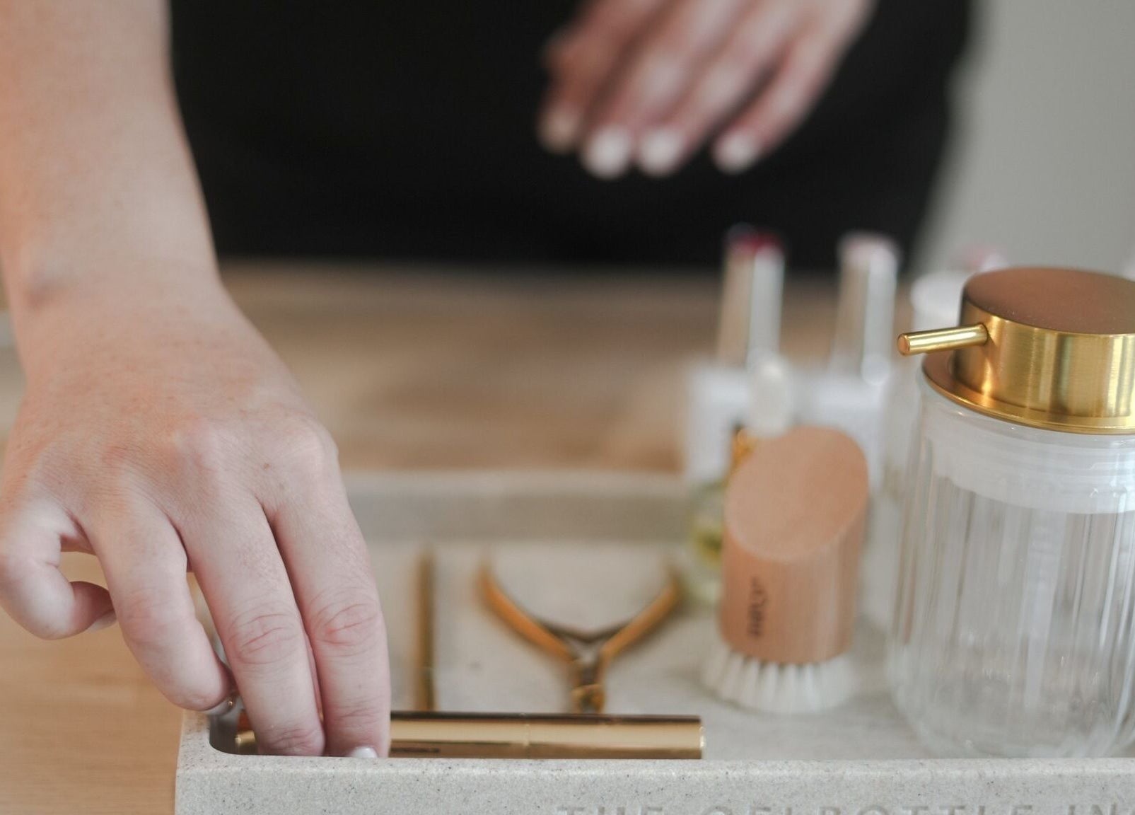 Close-up of skincare tools at Atelier Evie in Bawtry, England, GB, highlighting beauty and wellness.