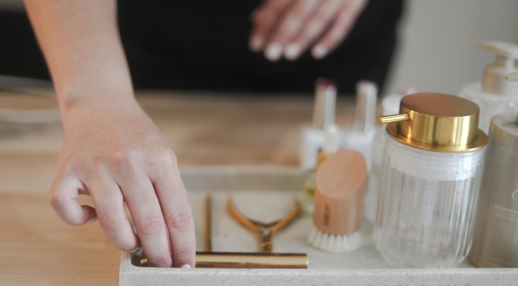 Close-up of skincare tools at Atelier Evie in Bawtry, England, GB, highlighting beauty and wellness.