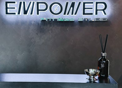 Entrance of Empower Fitness Studio | Makati in Makati City, Metro Manila, PH with sleek modern design.