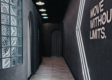 Hallway at Empower Fitness Studio | Makati with motivational quote in Makati City, Metro Manila, PH.