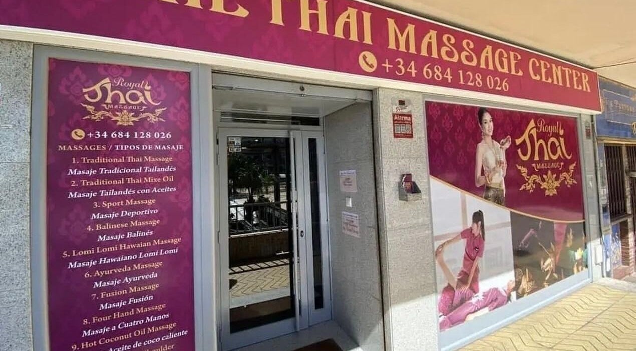 Entrance of Royal Thai Massage Center Marbella showcasing spa services in Marbella, Andalucía, ES.