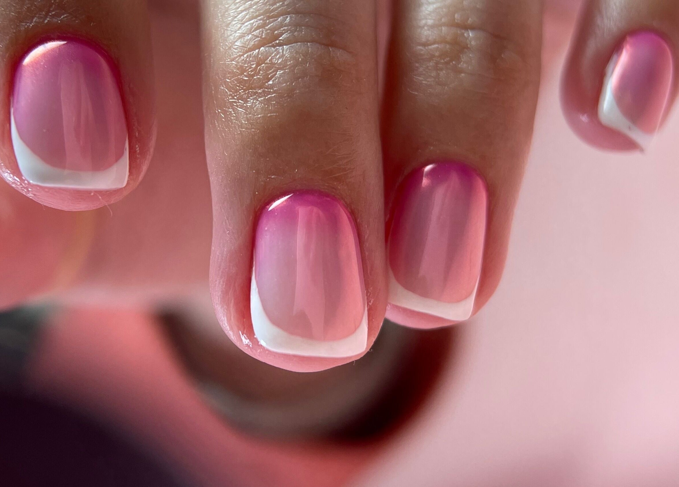 Elegant French manicure at Nails by Ilona, Chicago, United States, US showcasing pink nails with white tips.