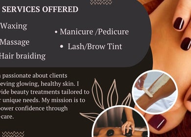 Services at Serene S. Esthetics & Hair Lounge in Newport, Wales: waxing, massage, mani-pedi, and more.