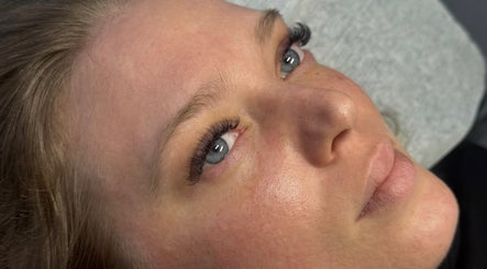 Close-up of eye with elegant lashes at BARE + BLINK LASH HAUS, Morayfield, Queensland, AU.