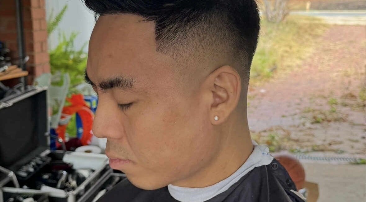 Close-up of a stylish fade done at District Fade in Macgregor, Australian Capital Territory, AU.