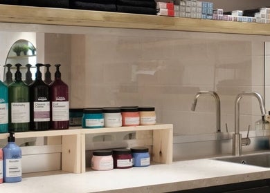 Professional hair products displayed at Sassy Aesthetics London LTD, London, England, GB.