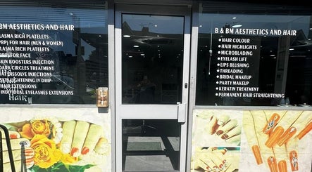 Front view of B&B M AESTHETICS AND HAIR in Southall, England, GB showcasing beauty services.