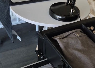 Beauty tools and products at BROMÉ STUDIO, Garforth, England, GB, showcasing a professional setup.