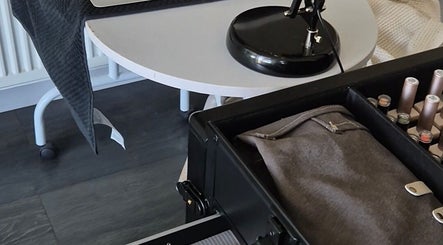 Beauty tools and products at BROMÉ STUDIO, Garforth, England, GB, showcasing a professional setup.