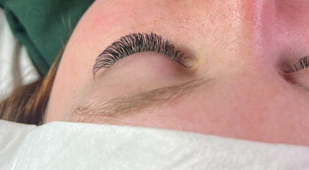 Close-up of elegant eyelash extensions at Jessie Mariee Lashes, Lower Hutt, Wellington Region, NZ.