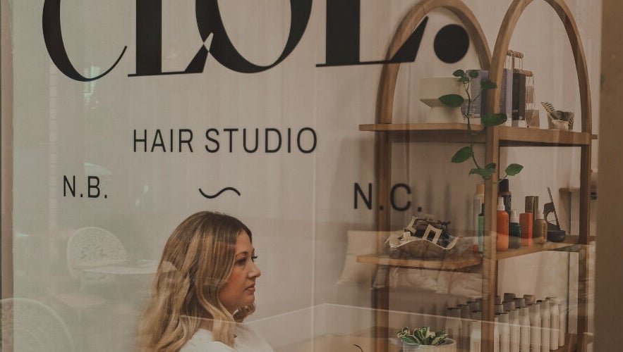 Interior view of Cloe. Hair Studio, Woolgoolga, New South Wales, AU, showcasing salon decor.
