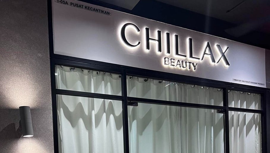 Entrance of Chillax Beauty in Kuala Lumpur, Wilayah Persekutuan Kuala Lumpur, MY, featuring elegant design.