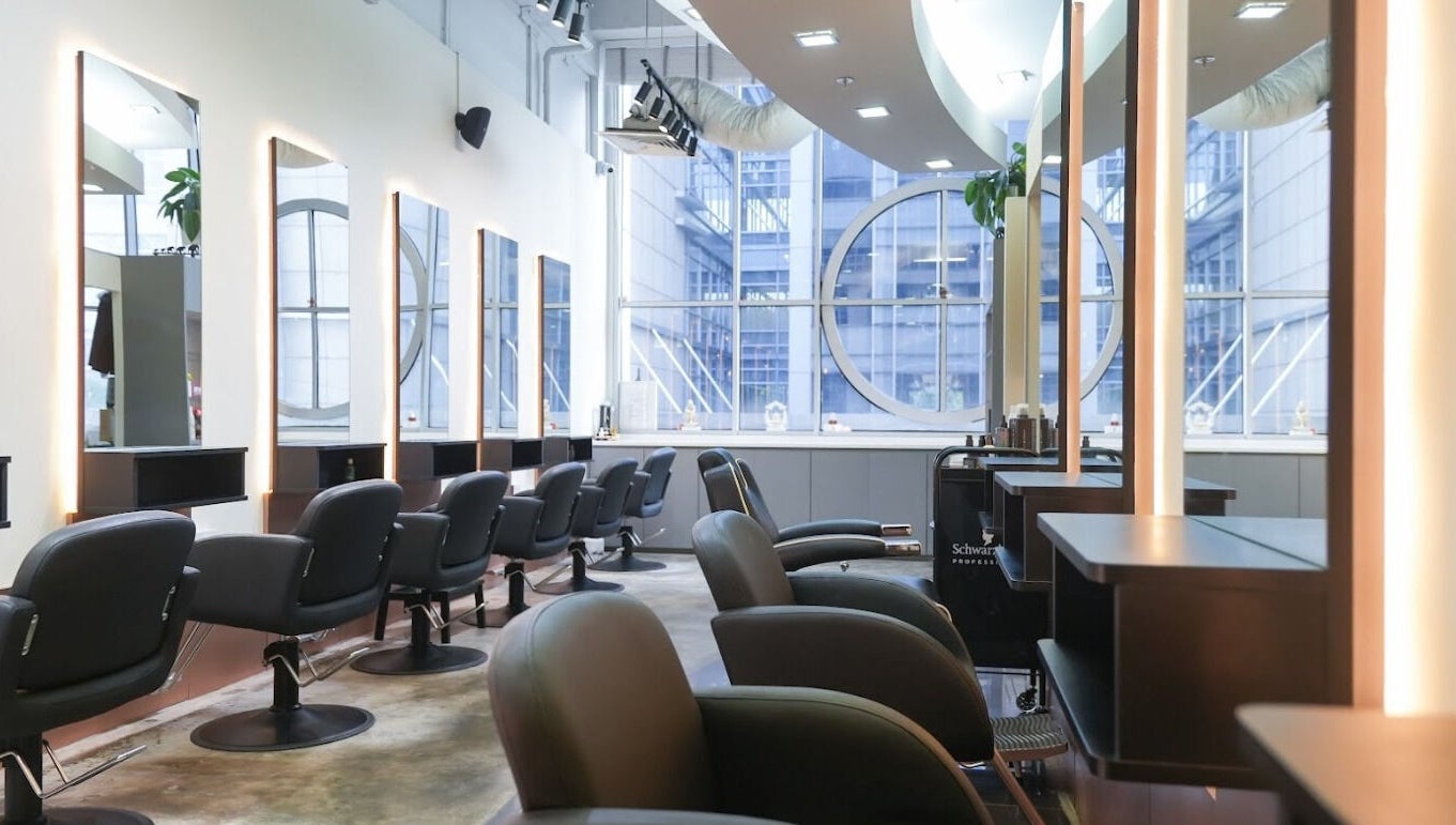 Elegant interior of Perfect Style Salon in Singapore, Singapore, SG featuring modern styling stations.