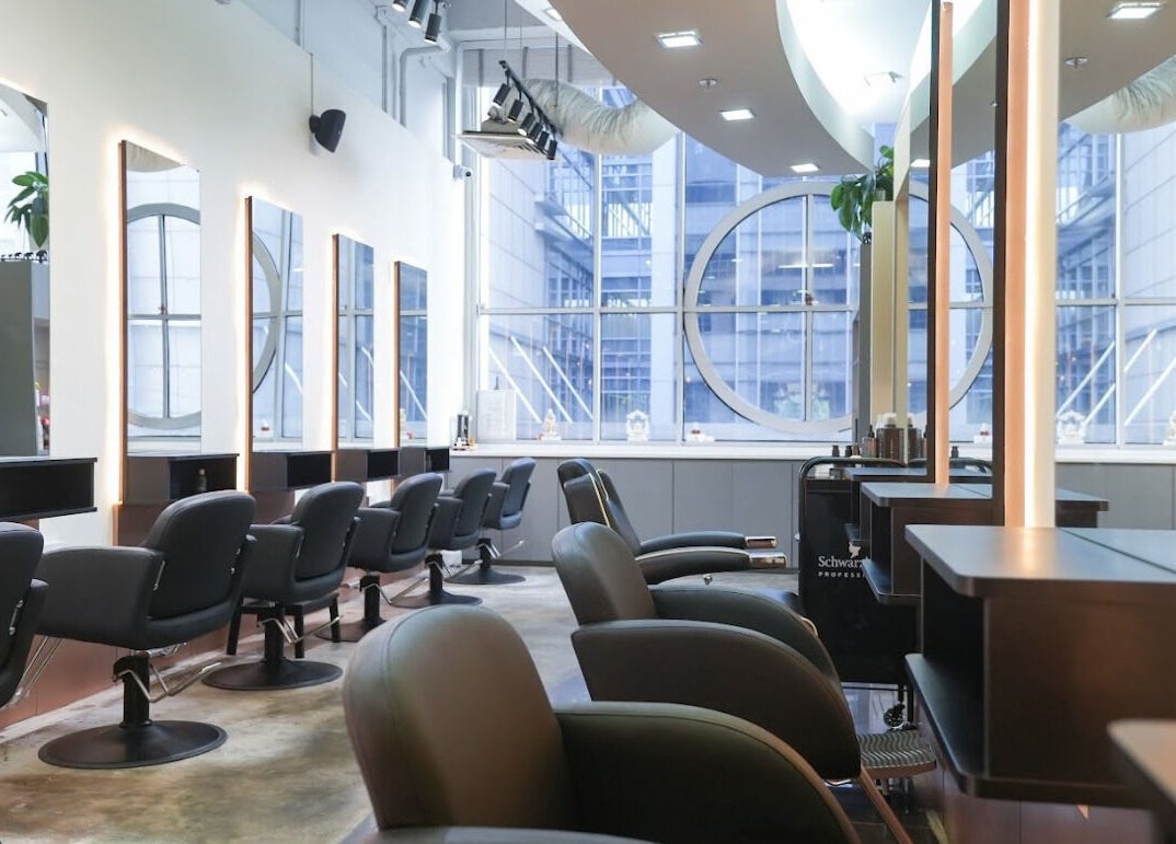 Elegant interior of Perfect Style Salon in Singapore, Singapore, SG featuring modern styling stations.