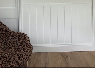 Cozy leopard-print chair at Beauty By Mimz, Ludgvan, England, GB. Perfect for relaxation and style.