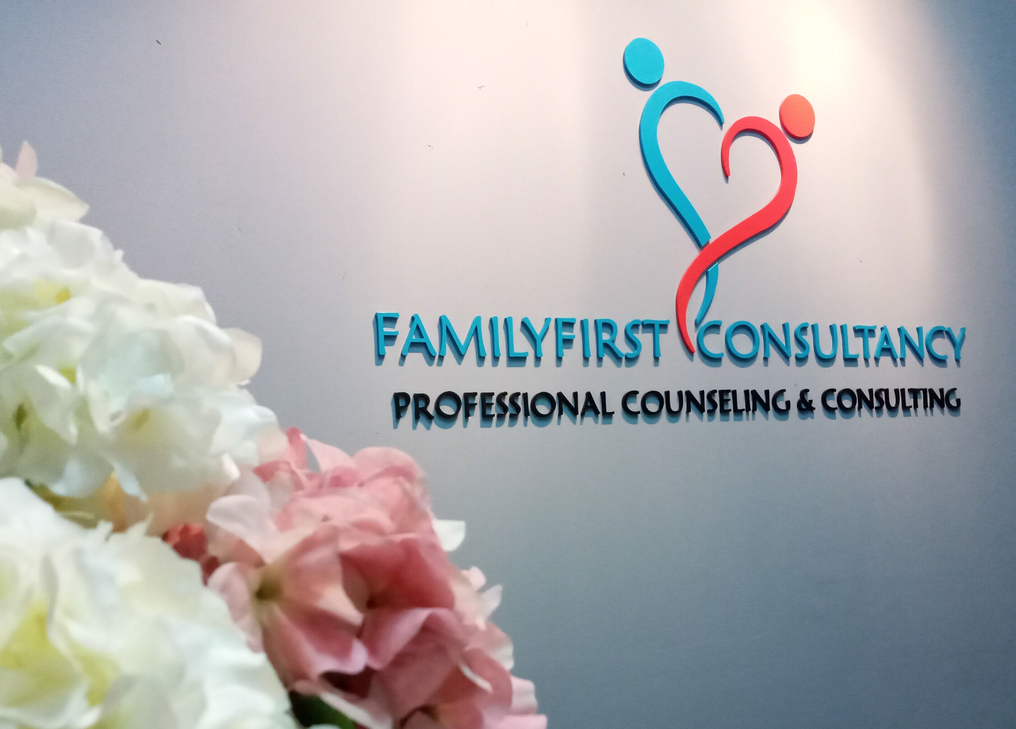 Family First Consultancy logo with flowers, Petaling Jaya, Selangor, MY.
