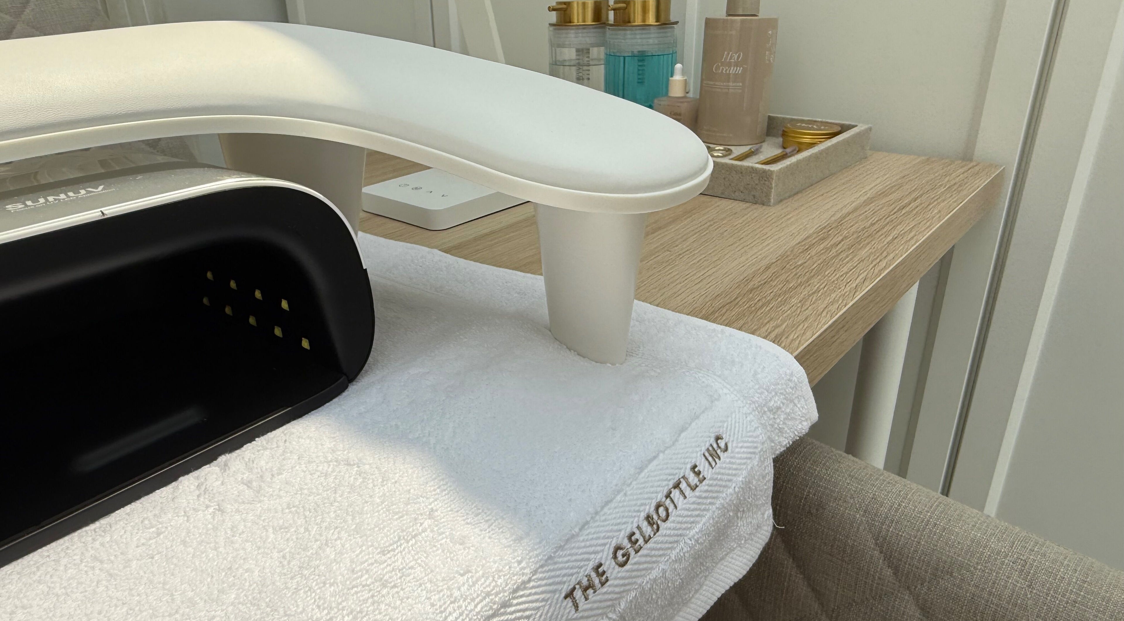 Nail care tools at The NAIL ENVY Bar in Cardiff, Wales, GB, showcasing premium manicure services.