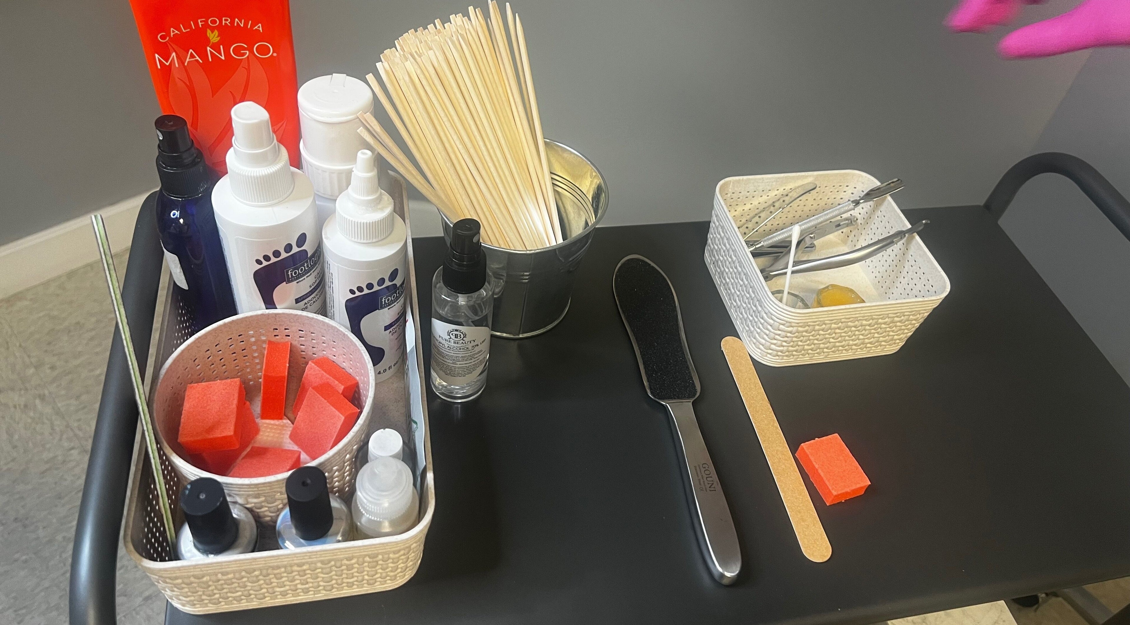 Professional nail care tools at Wyldd Alkeme Skynn Wellness Studio, Fort St. John, British Columbia, CA.