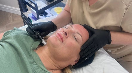 Facial treatment at Skin Space by Lauren in Worsley, England, GB, showcasing a serene client experience.