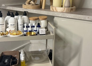Beauty products at Skin Space by Lauren in Worsley, England, GB offering a range of wellness treatments.