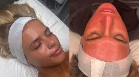 Relaxed clients with glowing skin post-facial at SkinCure, Featherstone, England, GB.