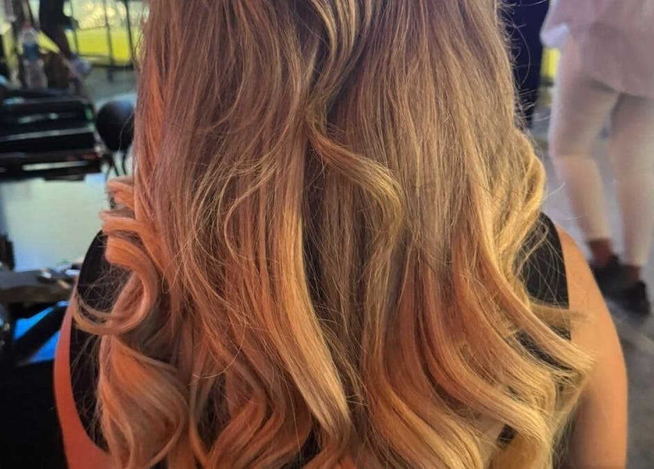 Elegant blonde curls styled at Armi Studio - Home Service in Dubai, Dubai, AE.