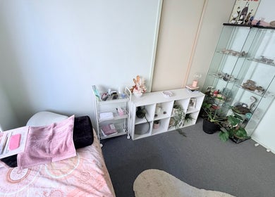 Cozy beauty treatment room at Lash Envy Boutique in Lake Haven, New South Wales, AU showcasing decor and treatment setup.
