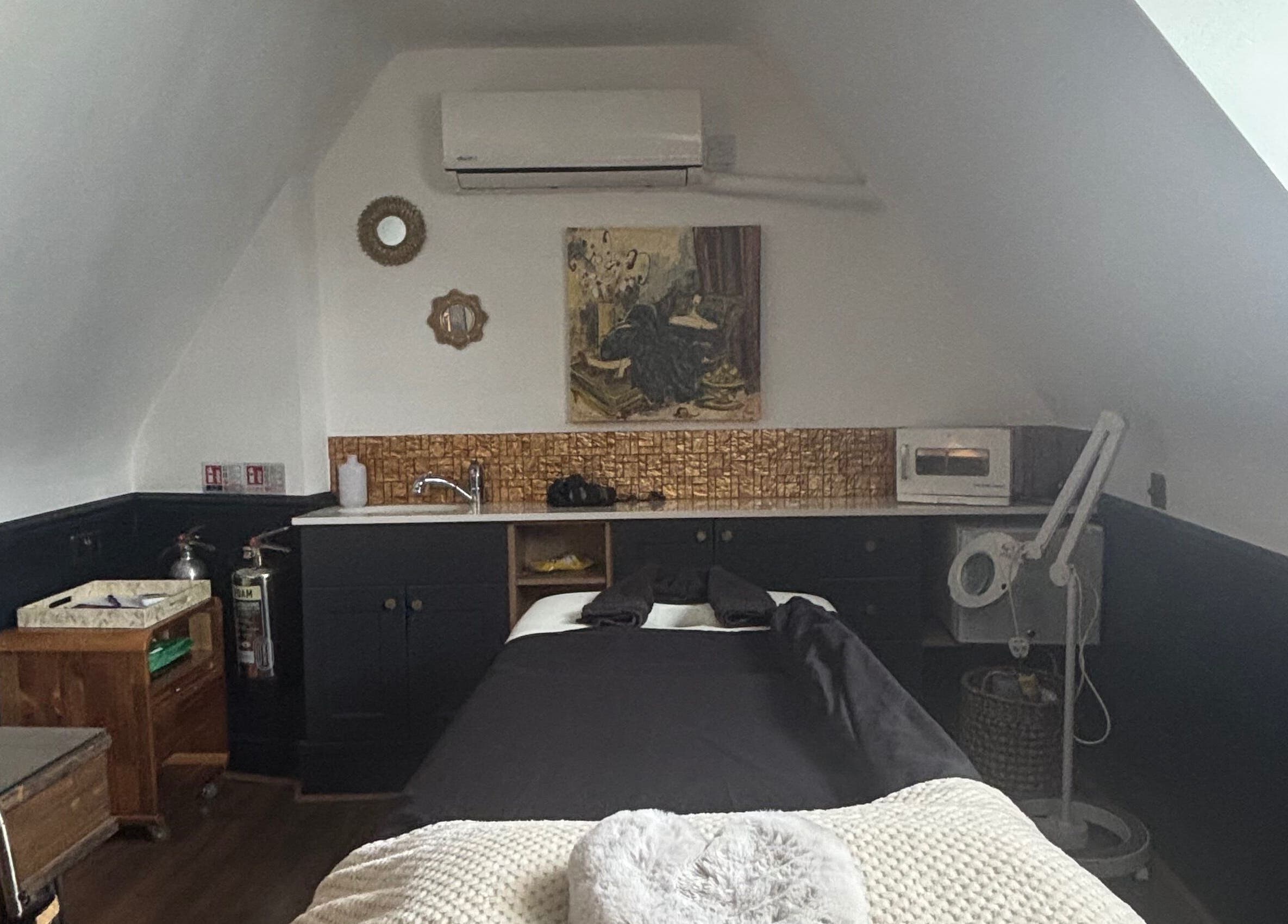 Relaxing massage room at Hollie Amato Massage Therapy, Reed Hair High Street Maldon - Thursday only in Maldon, England, GB.