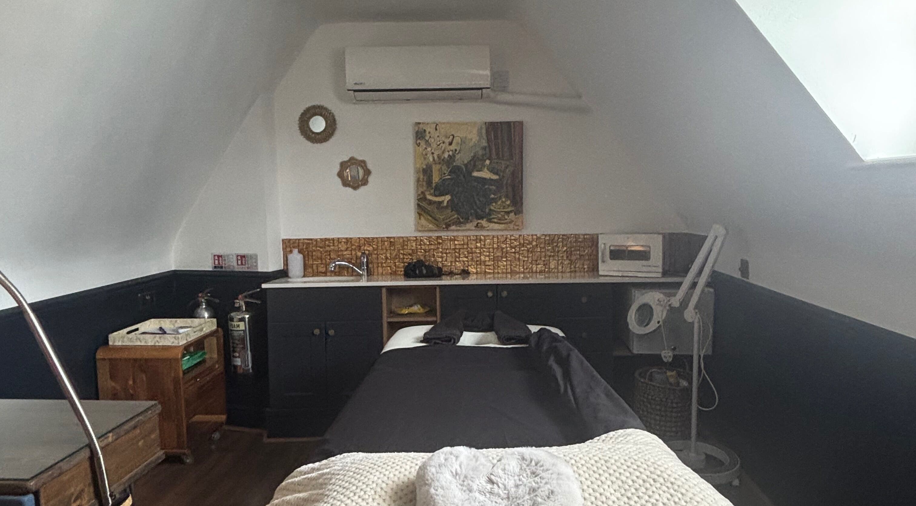 Relaxing massage room at Hollie Amato Massage Therapy, Reed Hair High Street Maldon - Thursday only in Maldon, England, GB.