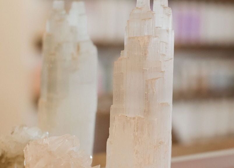 Elegant crystal decor at Alexander and Co Hair Studio, Wynnum, Queensland, AU, enhancing the tranquil ambiance.