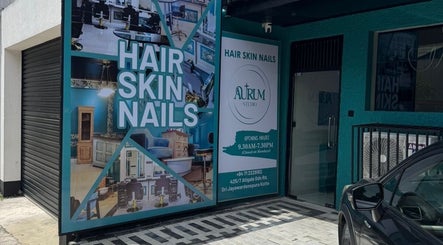 Aurum Studio entrance showcasing hair, skin, nails services in Sri Jayawardenepura Kotte, Western Province, LK.
