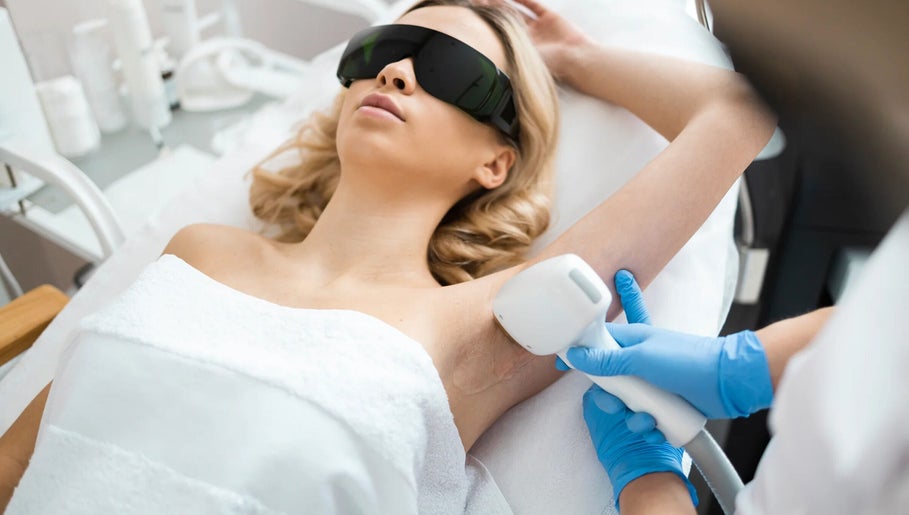 Laser hair removal at Luminous Lux in West Hartford, Connecticut, US for smooth skin.