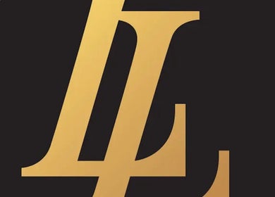 Elegant logo of Luminous Lux, West Hartford, Connecticut, US, featuring golden initials on a dark background.